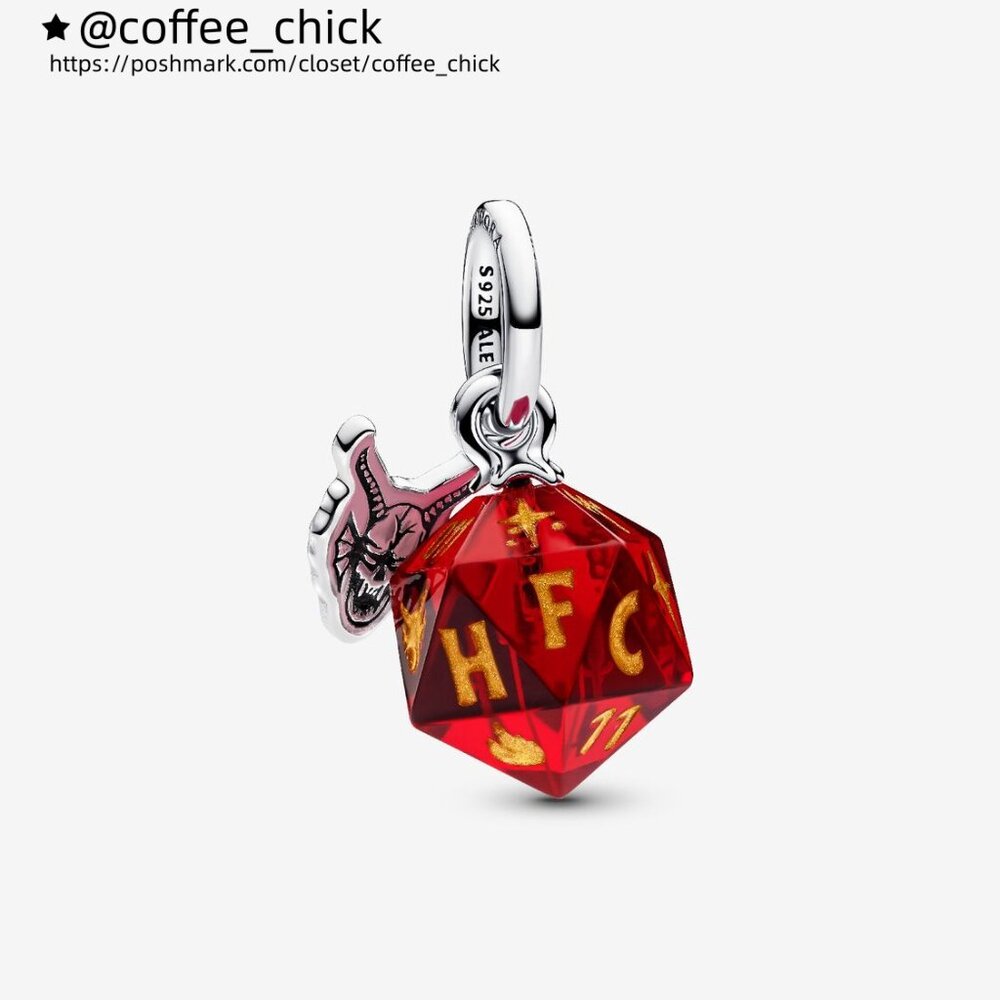 Pandora Stranger Things Hellfire Club Dice Dangle Charm